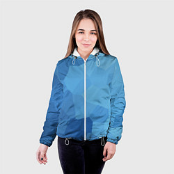 Куртка с капюшоном женская Пикси кристаллы, цвет: 3D-белый — фото 2