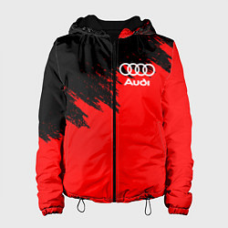 Куртка с капюшоном женская AUDI, цвет: 3D-черный
