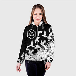 Куртка с капюшоном женская LINKIN PARK 1, цвет: 3D-белый — фото 2