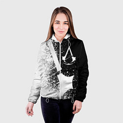 Куртка с капюшоном женская Assassin’s Creed 03, цвет: 3D-белый — фото 2