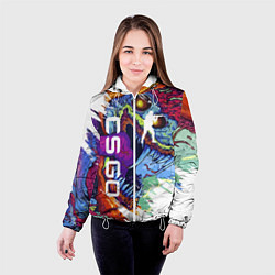 Куртка с капюшоном женская CS GO, цвет: 3D-белый — фото 2