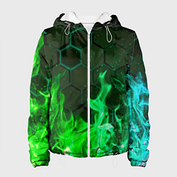 Куртка с капюшоном женская Fire, цвет: 3D-белый