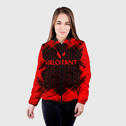 Куртка с капюшоном женская Valorant, цвет: 3D-черный — фото 2