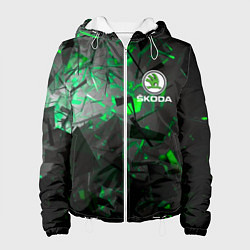 Куртка с капюшоном женская SKODA, цвет: 3D-белый