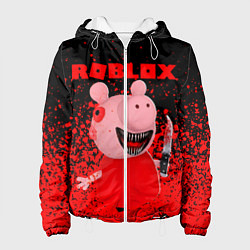 Куртка с капюшоном женская Roblox Piggy, цвет: 3D-белый