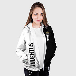 Куртка с капюшоном женская JUVENTUS, цвет: 3D-белый — фото 2
