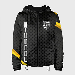 Куртка с капюшоном женская PORSCHE, цвет: 3D-черный