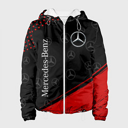 Куртка с капюшоном женская MERCEDES МЕРСЕДЕС, цвет: 3D-белый