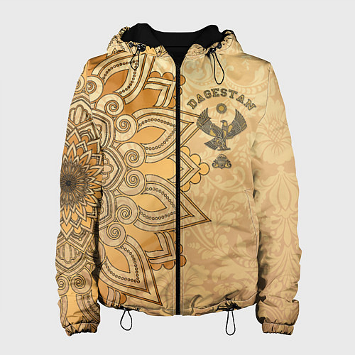 Женская куртка Дагестан в золоте / 3D-Черный – фото 1