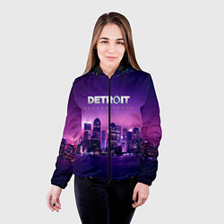 Куртка с капюшоном женская Detroit Become Human S, цвет: 3D-черный — фото 2