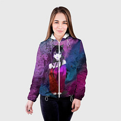 Куртка с капюшоном женская Anime, цвет: 3D-белый — фото 2