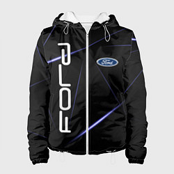 Куртка с капюшоном женская FORD, цвет: 3D-белый