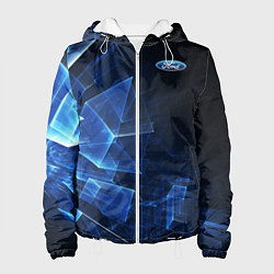 Куртка с капюшоном женская Ford, цвет: 3D-белый