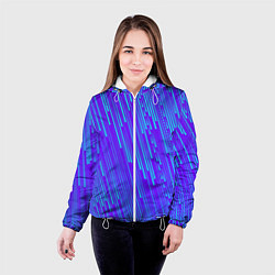 Куртка с капюшоном женская Падение Звезд, цвет: 3D-белый — фото 2