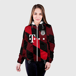 Куртка с капюшоном женская ФК Бавария Мюнхен, цвет: 3D-белый — фото 2