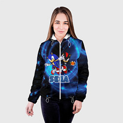 Куртка с капюшоном женская Sonic SEGA, цвет: 3D-белый — фото 2