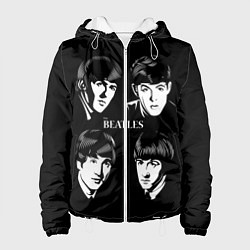 Куртка с капюшоном женская THE BEATLES, цвет: 3D-белый