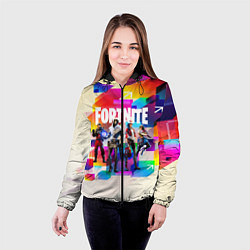 Куртка с капюшоном женская FORTNITE, цвет: 3D-черный — фото 2
