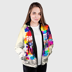 Куртка с капюшоном женская FORTNITE, цвет: 3D-черный — фото 2