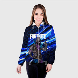 Куртка с капюшоном женская FORTNITE RAVEN, цвет: 3D-белый — фото 2