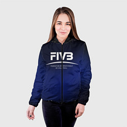 Куртка с капюшоном женская FIVB Volleyball, цвет: 3D-черный — фото 2