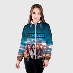 Куртка с капюшоном женская BlackPink, цвет: 3D-белый — фото 2