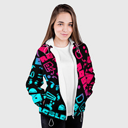 Куртка с капюшоном женская Roblox, цвет: 3D-белый — фото 2