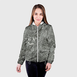 Куртка с капюшоном женская Grey, цвет: 3D-белый — фото 2