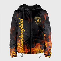 Куртка с капюшоном женская LAMBORGHINI, цвет: 3D-черный