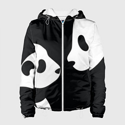 Куртка с капюшоном женская Panda, цвет: 3D-белый