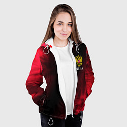 Куртка с капюшоном женская RUSSIA РОССИЯ, цвет: 3D-белый — фото 2