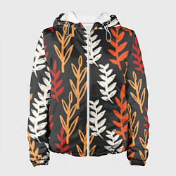 Куртка с капюшоном женская Осень, цвет: 3D-белый