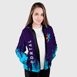 Куртка с капюшоном женская PORTAL ПОРТАЛ, цвет: 3D-черный — фото 2
