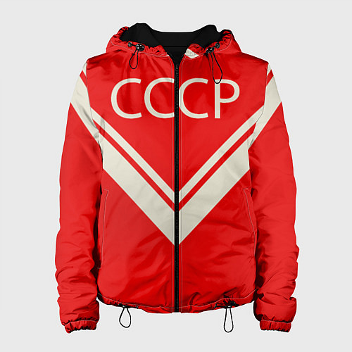 Женская куртка СССР хоккейная форма / 3D-Черный – фото 1
