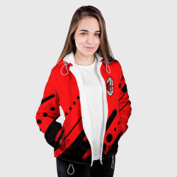 Куртка с капюшоном женская AC MILAN МИЛАН, цвет: 3D-белый — фото 2