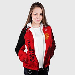 Куртка с капюшоном женская MANCHESTER UNITED, цвет: 3D-белый — фото 2