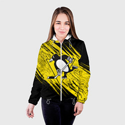 Куртка с капюшоном женская Pittsburgh Penguins Sport, цвет: 3D-белый — фото 2