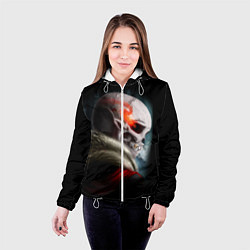 Куртка с капюшоном женская UNDERTALE, цвет: 3D-белый — фото 2