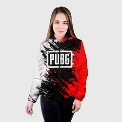 Куртка с капюшоном женская PUBG, цвет: 3D-черный — фото 2
