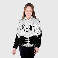 Куртка с капюшоном женская Korn, цвет: 3D-белый — фото 2