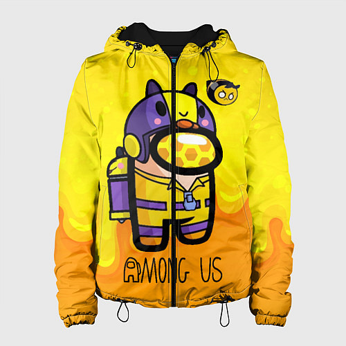 Женская куртка Among Us пчела / 3D-Черный – фото 1