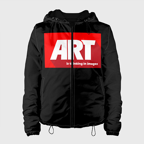 Женская куртка Art red / 3D-Черный – фото 1