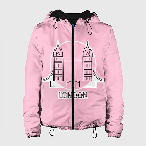 Женская куртка Лондон London Tower bridge / 3D-Черный – фото 1