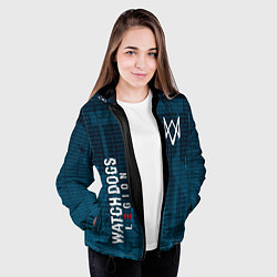 Куртка с капюшоном женская WATCH DOGS: LEGION, цвет: 3D-черный — фото 2