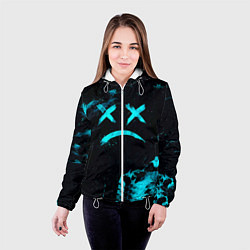 Куртка с капюшоном женская Lil Peep, цвет: 3D-белый — фото 2