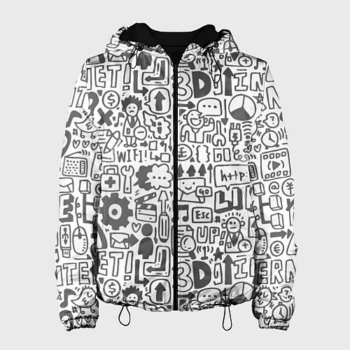 Женская куртка Network Pattern / 3D-Черный – фото 1