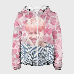 Куртка с капюшоном женская BTS, цвет: 3D-белый