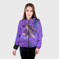 Куртка с капюшоном женская CS GO Dragon lore, цвет: 3D-черный — фото 2