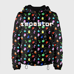 Куртка с капюшоном женская Impostor, цвет: 3D-черный