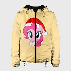 Куртка с капюшоном женская New Year Pony, цвет: 3D-черный